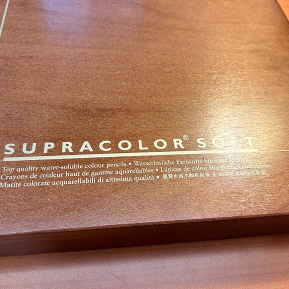 Caran d'Ache Supracolor 120 Coloured Pencils in Wooden Case - Picture 3 of 9